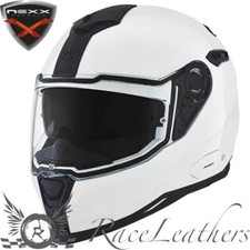 NEXX SX 100 CORE EDITION WHITE MOTORCYCLE MOTORBIKE BIKE HELMET INNER SUNVISOR