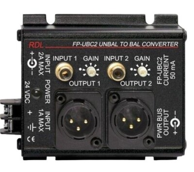 RDL FP-UBC2 2-Channel Unbalanced to Balanced Converter New old stock