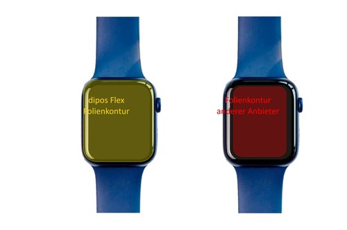 2x folia ochronna do Apple Watch Series 7 (45mm) z zaokrągleniem 3D Full Cover Flex - Zdjęcie 2 z 5