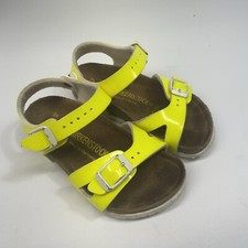 Birkenstock Toddler Size 24 6 Yellow Fluorescent Nice