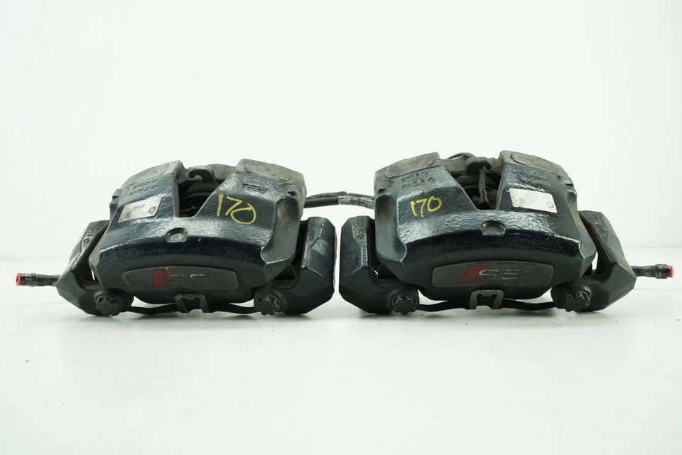 2008-2012 Audi S5 Front Suspension Left & Right Side Brake Caliper 2-Set Pair - Image 2 of 4