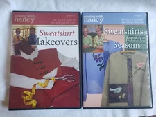 Sewing with Nancy Zieman Sweatshirt Makeovers & Designs 2 DVDS NEW #GG