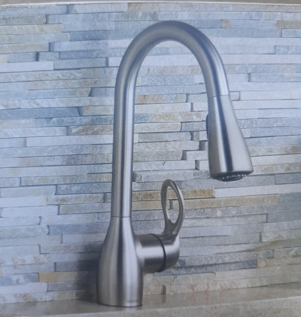 Moen Kleo Spot Resist Stainless OneHandle Pulldown Kitchen Faucet