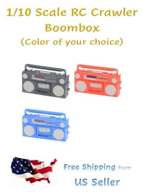RC 1/10 Scale Boombox Radio w/ Cassette - Rock Crawler Accessory SHIPS ...