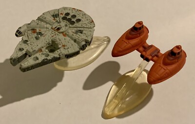 Star Wars Micro Machines Empire Vehicle Lot: Millennium Falcon & Cloud Car
