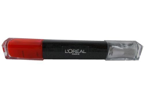 L'OREAL INFALLIBLE GEL EFFECT NAIL POLISH & TOP COAT DUO - ORANGE (MTX 027)