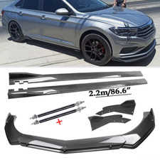 For Vw Jetta Mk5 Mk6 Mk7 Carbon Fiber Front Bumper Lip Chin Spoiler Body Kits