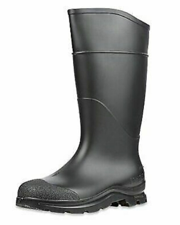 's Work Rubber Boots, Black Size 13