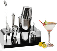 Shaker per Cocktail, Set Di Boston Shaker Da 8 Pezzi, Kit Da Barman Premium Con