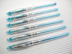 10pcs Pentel Slicci 0 4mm Extra Fine Needle Tip Gel Roller Ball Pen Baby Blue Ebay