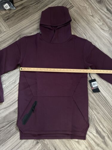 Alphalete Men’s ELMTS Fitted Hoodie - Merlot , Size Large - Picture 7 of 10