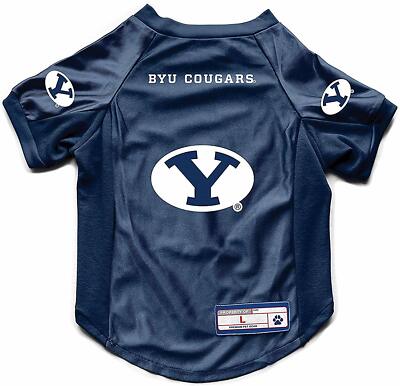 BYU BRIGHAM YOUNG COUGARS DOG CAT STRETCH JERSEY XS SMALL MEDIUM LARGE XL BIG