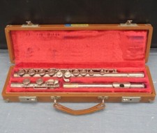 Artley 18-0 Silver-Plated Flute, USA, with case, Good Condition.