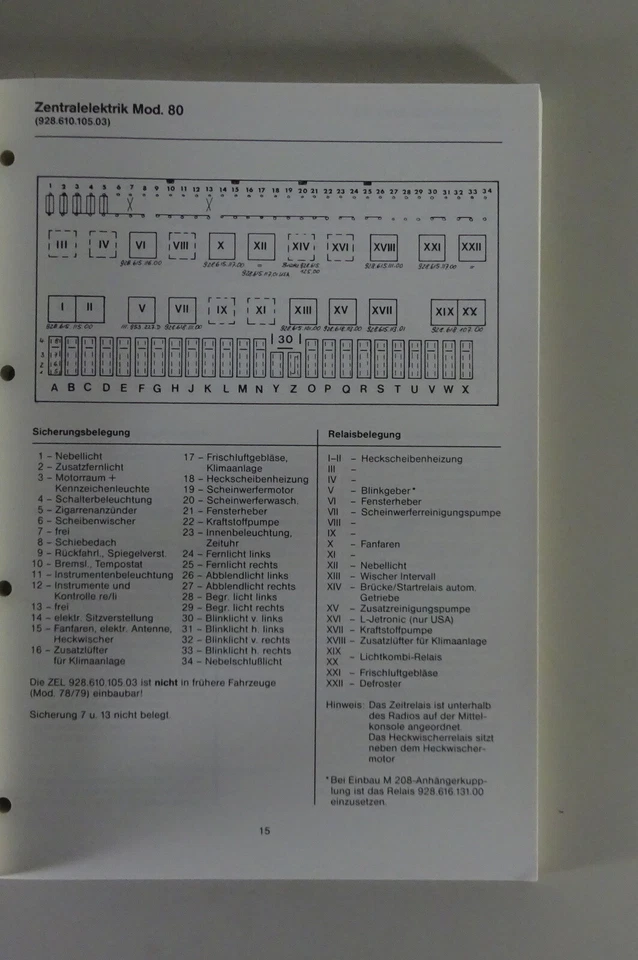 Manual de Taller/Eléctrico Montaje Función Diagramas Cableado Porsche 928 Stand - Imagen 3 de 4