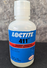   New   Loctite 411 Clear Prism Instant Adhesive, Toughened, 1 lb. Bottle