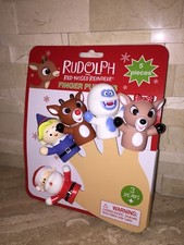 RUDOLPH THE RED NOSED REINDEER 5 PC FINGER PUPPET SET HERMEY SANTA BUMBLES