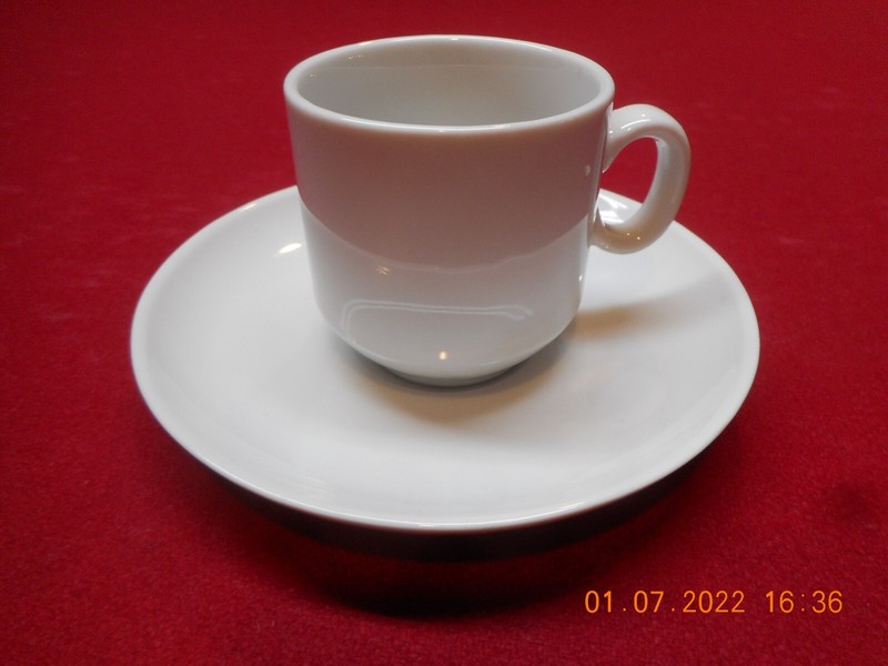 Greek Coffee Cup and Saucer Set