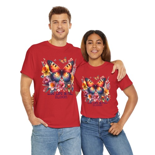 Floral Aesthetic T-Shirt | Springtime Beauty Nature Lover Tee | Butterfly Shirt - Picture 77 of 85