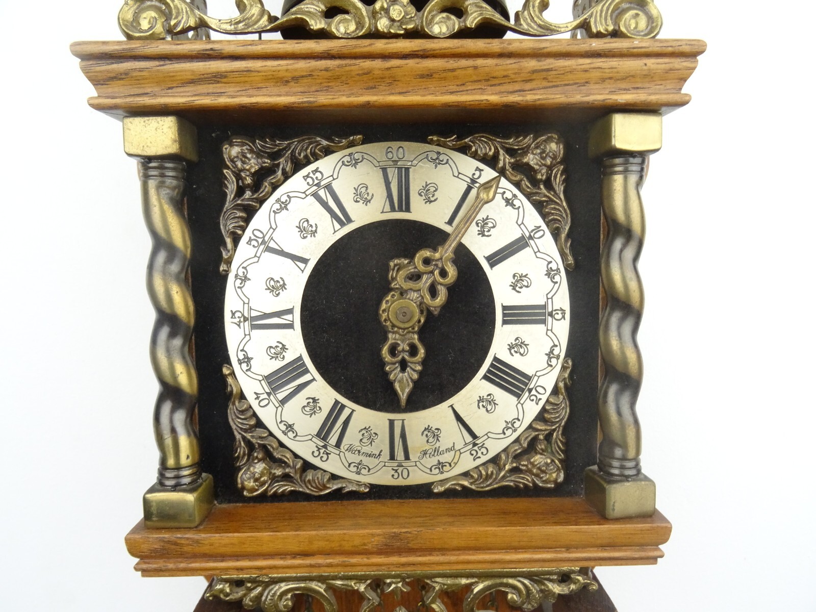 Dutch Zaanse Vintage Antique Wall Clock 8 day Holland Warmink Wuba