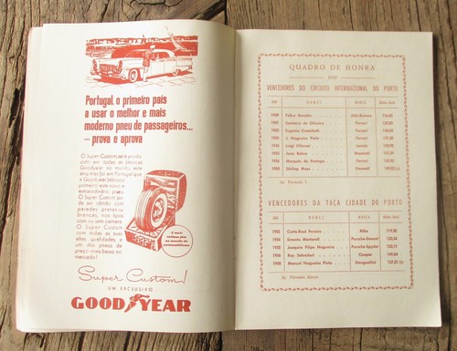 Rare Program Porto International Circuit of 1960. Automobilia. Collectible - Picture 9 of 24