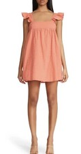 BB Dakota by Steve Madden NWT 89 L On The Square Mini Dress in Orange Nectar