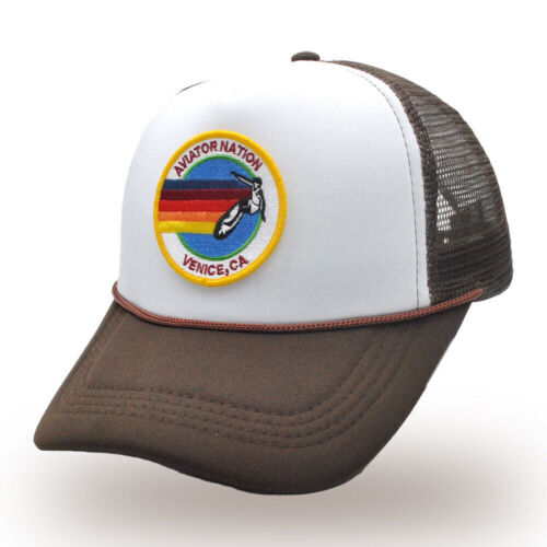 Aviator Nation Surf Circle Trucker Mütze klassisch atmungsaktiv verstellbar Unisex Kappe - Bild 8 von 46