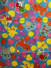 1 YARD POKEMON PIKACHU, BALLOONS FRIENDS 100 COTTON DESIGN by ROBERT KAUFMAN