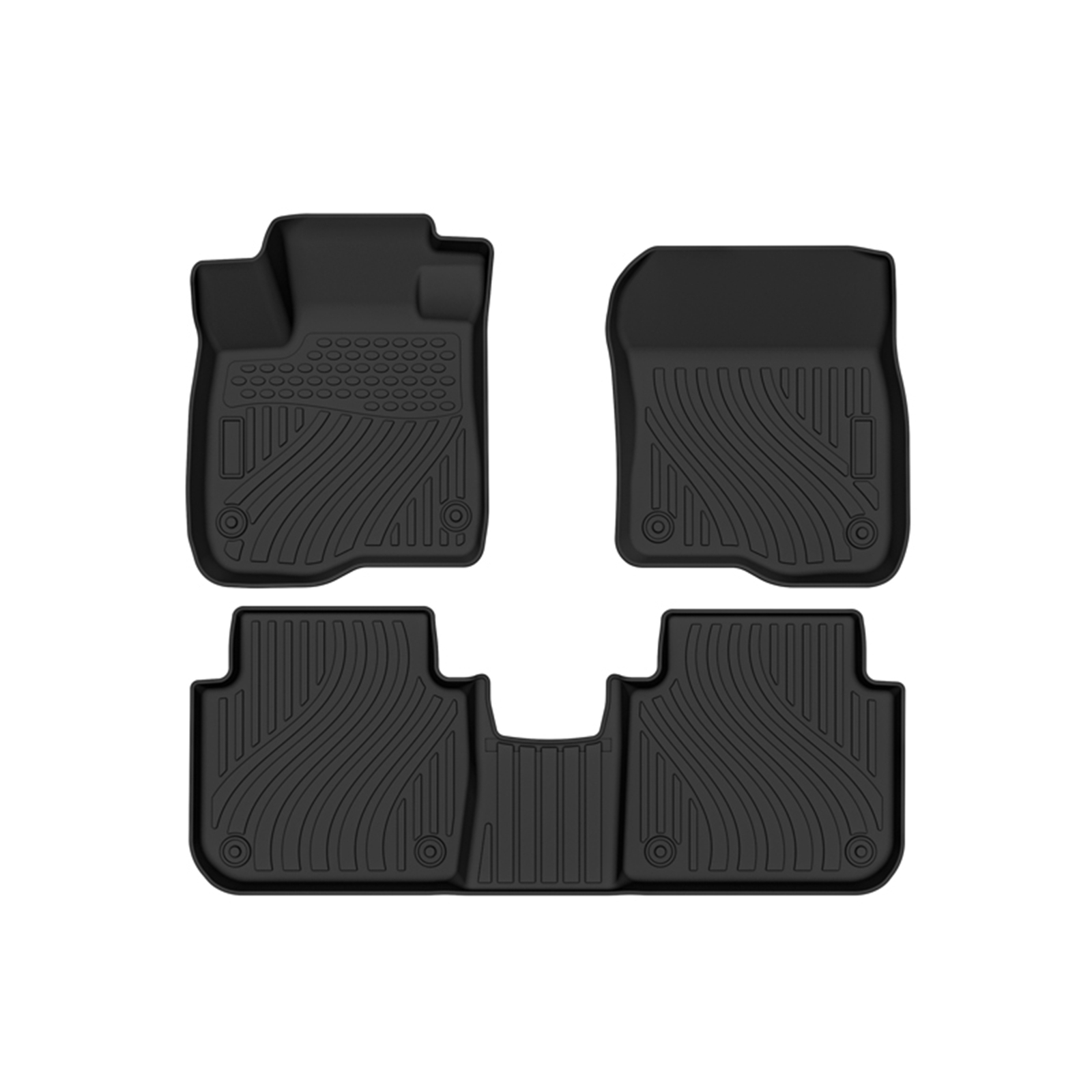 fit for 2023-2024 Honda CRV CR-V Front & 2nd Row Heavy Duty TPE Floor Mats
