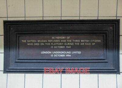 FOTOPLAKETTE GRENZEN GRÜN U-BAHNSTATION LONDON N11 DIESE PLAKETTE BEFINDET SICH AUF DEM