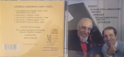 Gershwin American in Paris Concerto Blue Rhapsody Mitch Miller David Golub CD 
