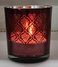 Windlicht Teelichtglas Orientalisch Antik Vintage Deko aus Glas