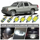 13x White LED Interior Lights For CHEVROLET Avalanche 2002-2006 Package Kit