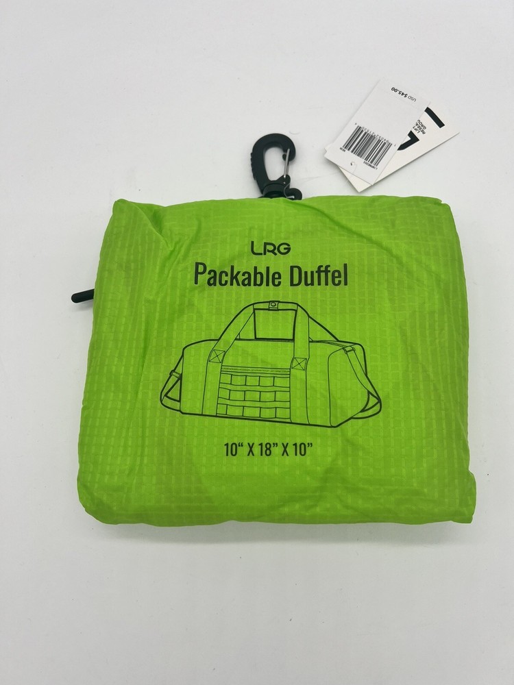 LRG Lifted Research Group Packable Duffel Bag 10 x 18 x 10