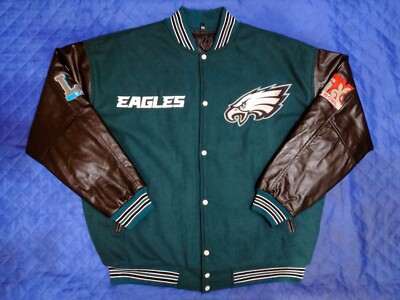 ジャケット・アウター Philadelphia Eagles AMERICANLEATHER NFL Philadelphia Eagles Super Bowl Champions beautiful Varsity