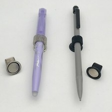 Pen Holder Fridge Magnet Super Strong Magnetic - BLACK or SILVER - Buy 1 To 10 