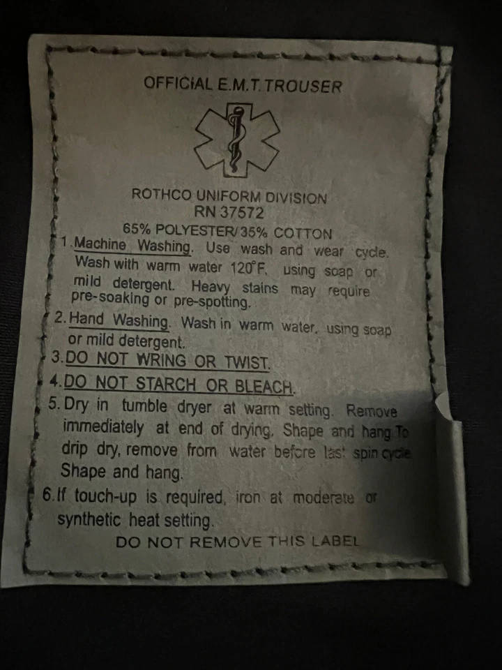 Rothco 9 Pocket EMT EMS Cargo Pants Paramedic Uniform Pants Size XX-Large Reg - Image 4 of 4