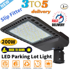 200W LED Parking Lot Light Commercial Shoebox Fixture Street Area Lighting 5000K