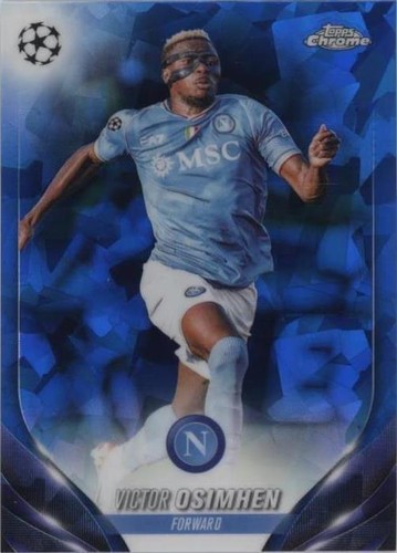 2024 Topps Chrome UEFA Victor Osimhen Gold Geometric Refractor /50
