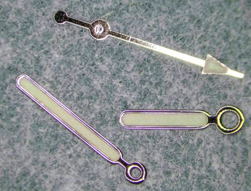 1x Set of Stainless Steel Luminous Watch Hands (Sizes: Ø1.2, 0.70, 0.17mm), 11mm - 第 1/1 張圖片