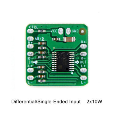 2x10W Digital Class D Audio Differential Power Amplifier Board HT8697 3.6-8.5V