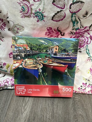 ECKSTÜCK - GARDASEE, ITALIEN - 500-TEILIGES PUZZLE - NEU IM KARTON VERSIEGELT