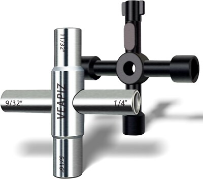 #ad 4 Way Sillcock Key For Outdoor Water Faucet Valves Residential Commercial $17.97