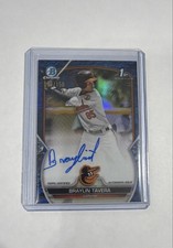 2023 Bowman - Chrome Prospect Autographs Braylin Tavera #CPA-BT Blue Lunar...