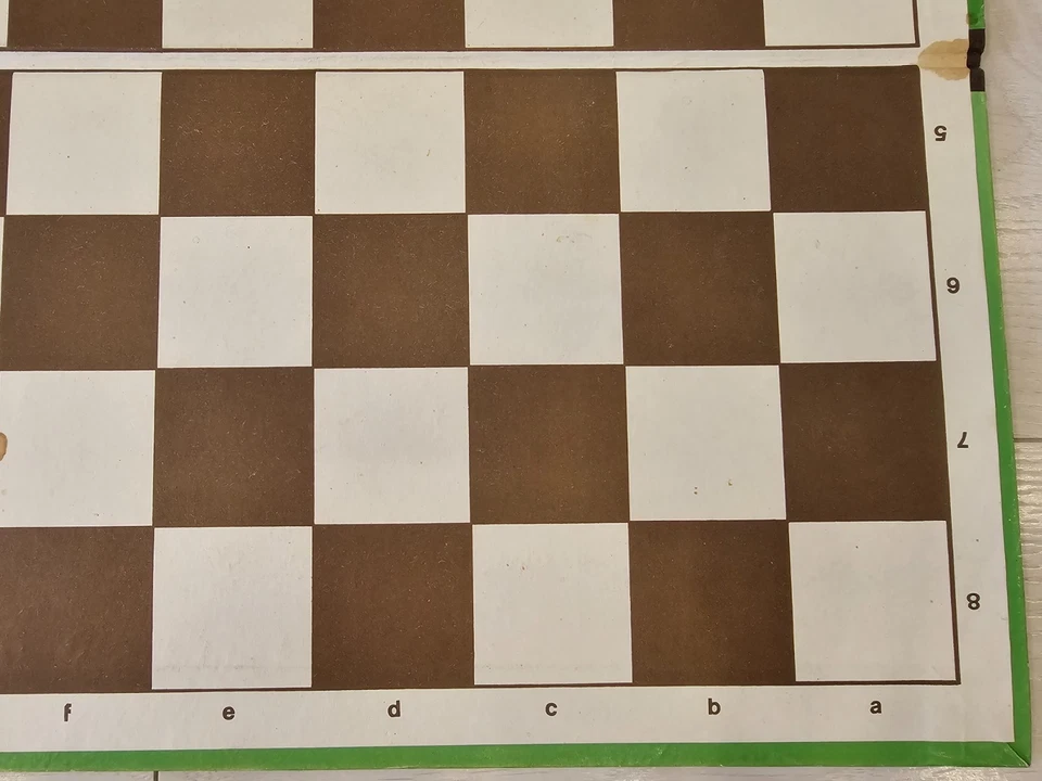 Soviet Vintage Сardboard Portable Chess Board 1981 USSR Antique 40x40 cm - Image 3 of 4
