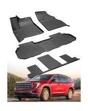 Floor Mats for GMC Acadia 2024 2025 Only for 7 Seats Captain's Chairs , All-...