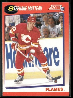 Stephane Matteau 1991-92 Score Canadian Bilingual #242 Calgary Flames
