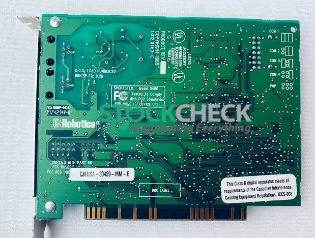 USRobotics 0460 Modem Card - Image 2 of 2