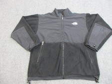 The North Face Jacket Youth XL Black Polartec Fleece Full Zip Nylon Overlay