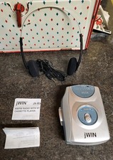 Walkman JWIN JX-B32A AM/FM Stereo Cassette Player, Bass Boost WITH HEADPHONES