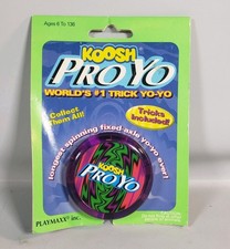 Vintage 1998 Koosh Playmaxx Proyo Yoyo 2-Tone Purple Green